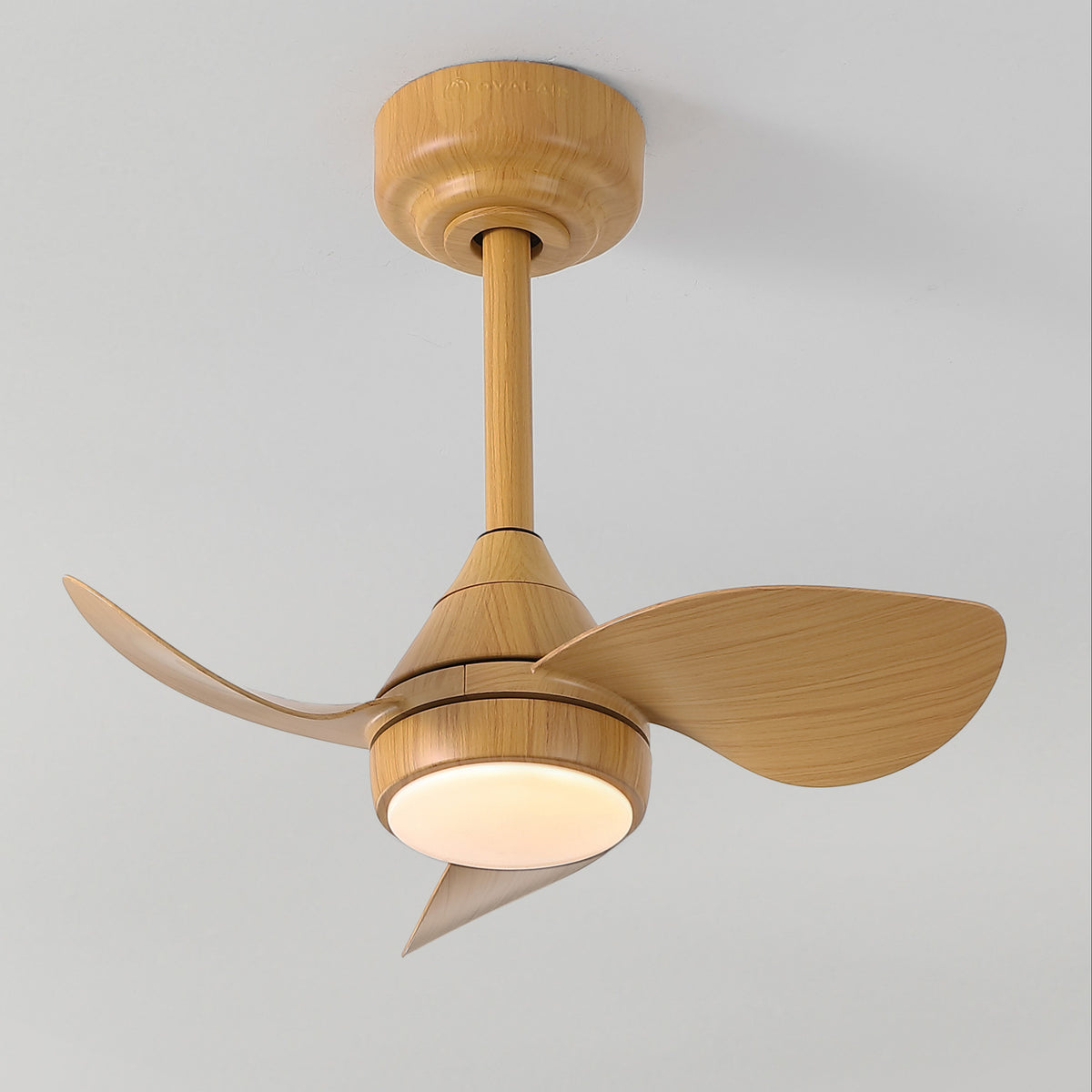 Albini 22" Contemporary Minimalist 6-Speed Metal Mobile-App/Remote-Controlled Dimmable Smart Integrated LED Ceiling Fan