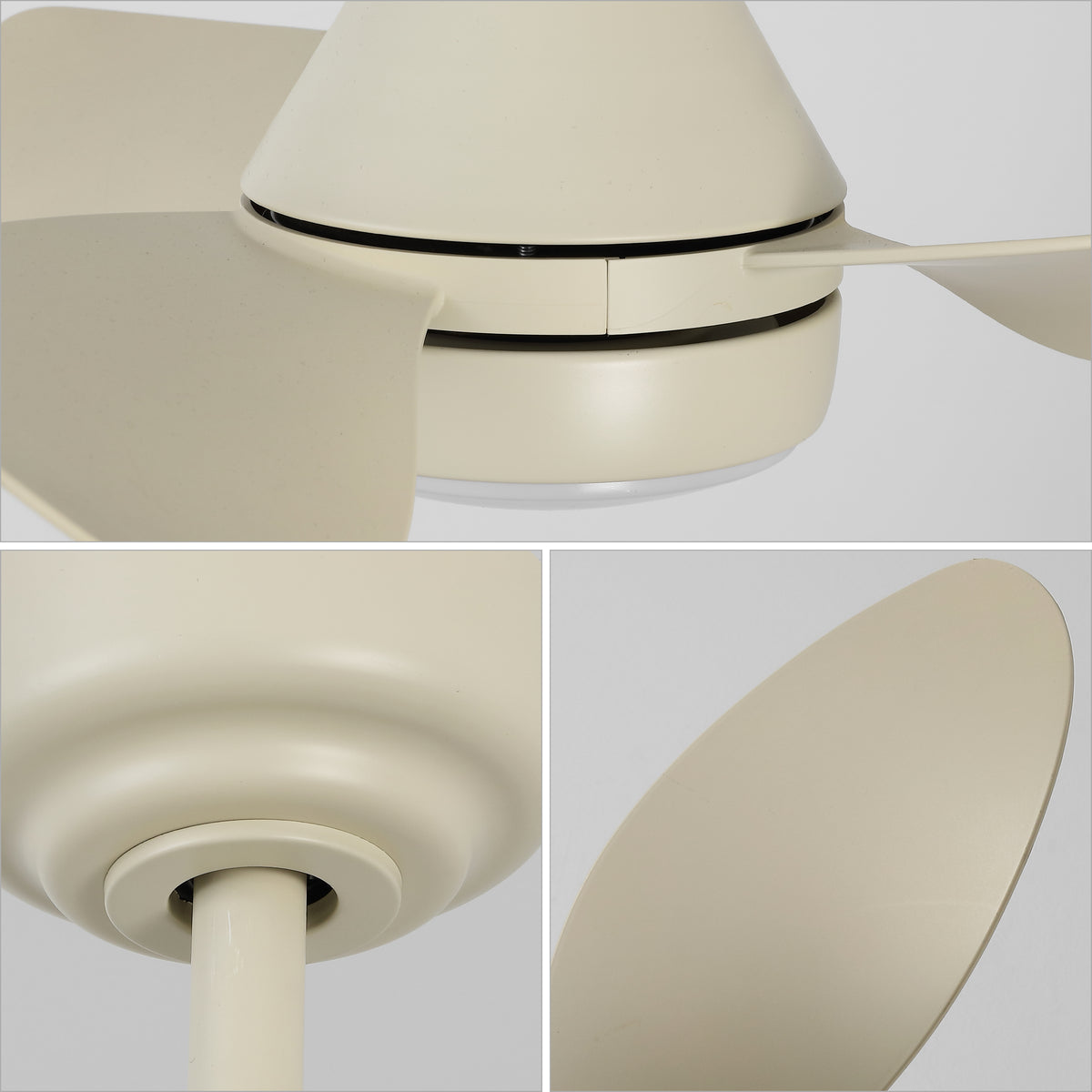 Albini 22" Contemporary Minimalist 6-Speed Metal Mobile-App/Remote-Controlled Dimmable Smart Integrated LED Ceiling Fan