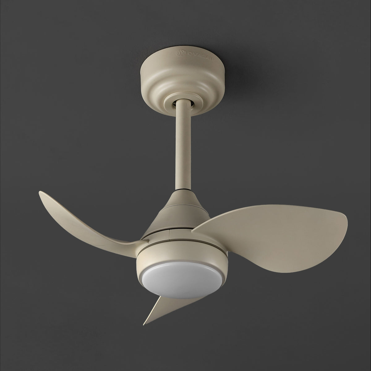 Albini 22" Contemporary Minimalist 6-Speed Metal Mobile-App/Remote-Controlled Dimmable Smart Integrated LED Ceiling Fan