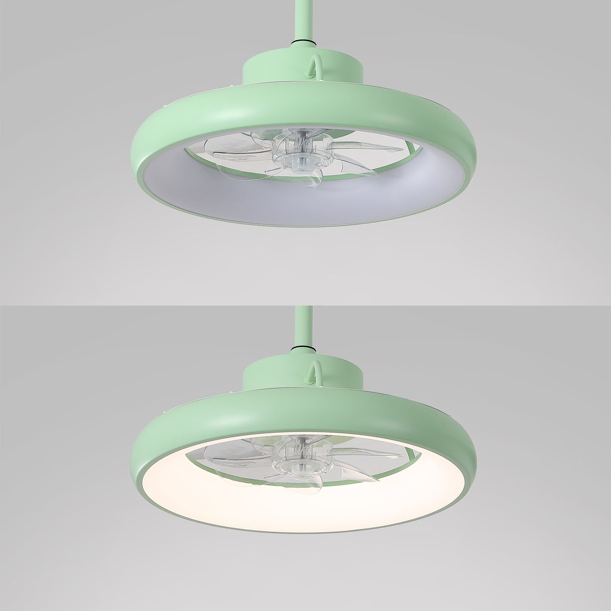 Trina 20" Modern Contemporary 6-Speed Metal Mobile-App/Remote-Controlled Dimmable Smart Integrated LED Ceiling Fan