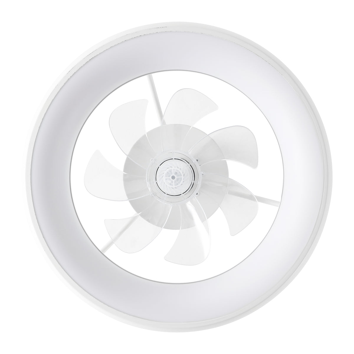 Trina 20" Modern Contemporary 6-Speed Metal Mobile-App/Remote-Controlled Dimmable Smart Integrated LED Ceiling Fan