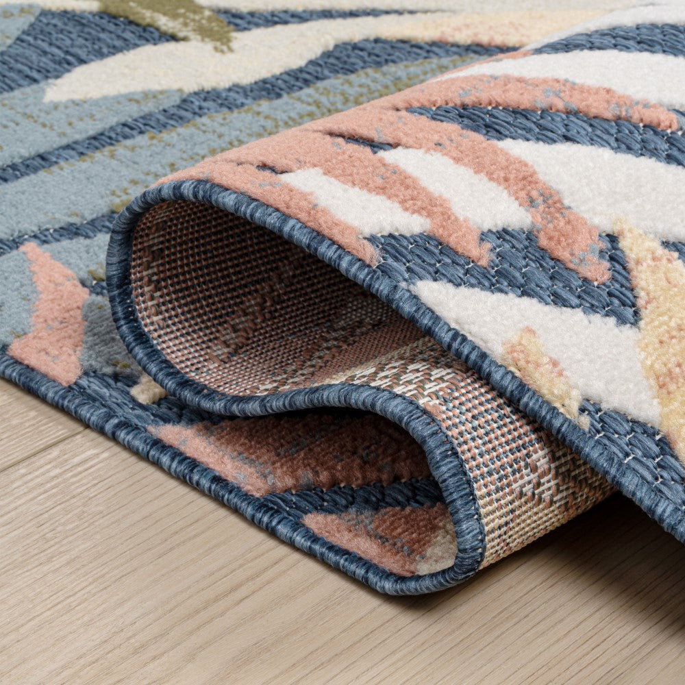 Lynx Tropics Palm Leaves Indoor/Outdoor Area Rug