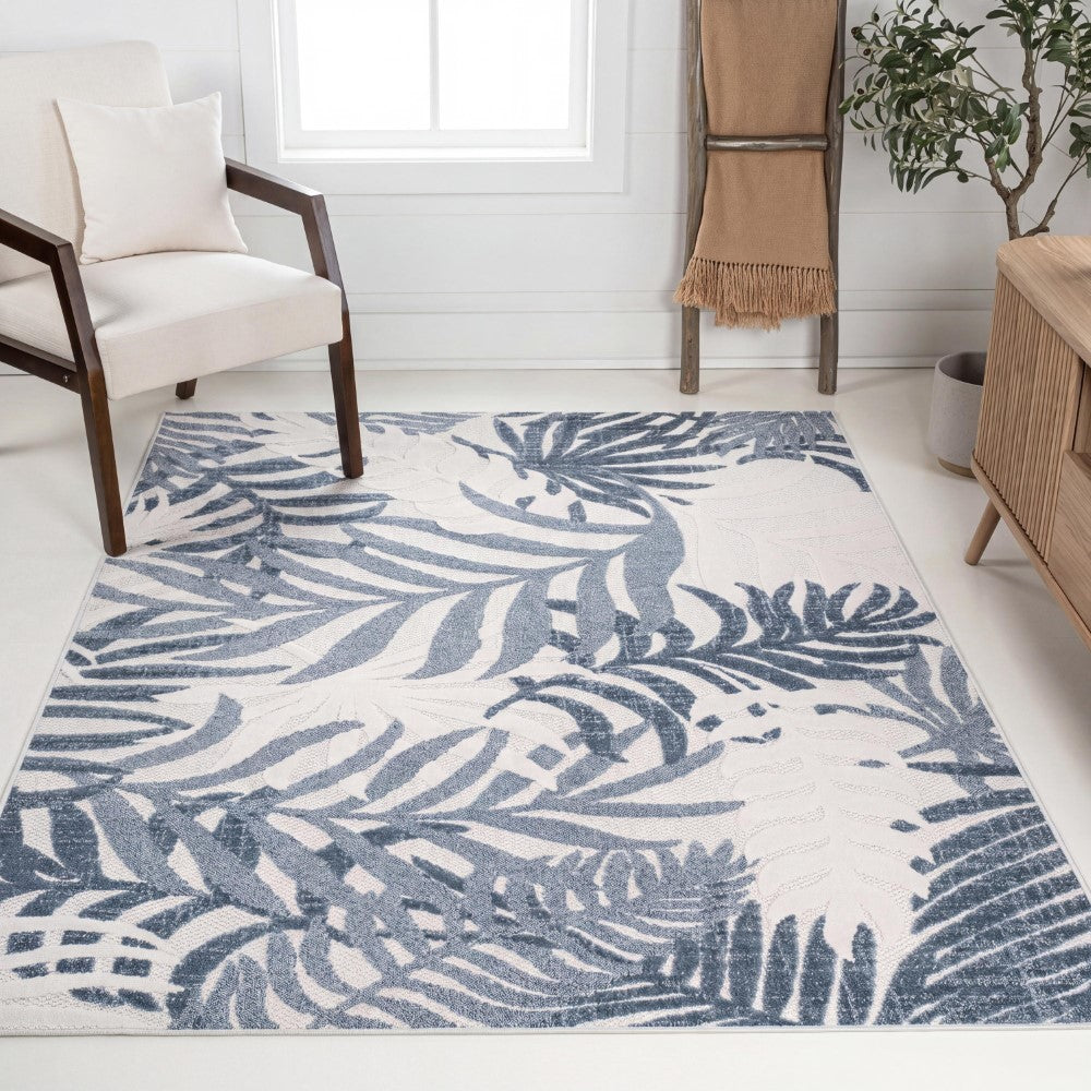 Lynx Tropics Palm Leaves Indoor/Outdoor Area Rug