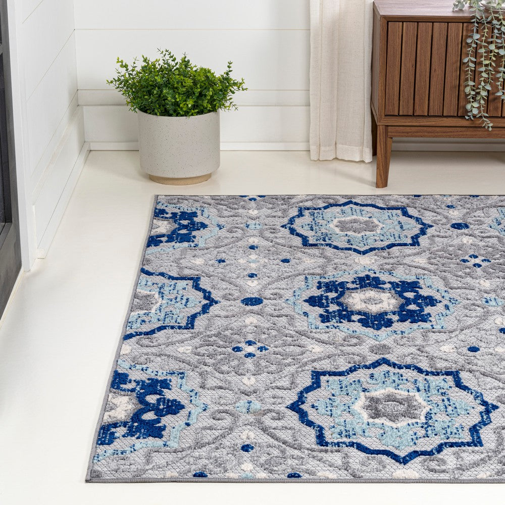 Eridanus Mediterranean Medallion Indoor/Outdoor Area Rug