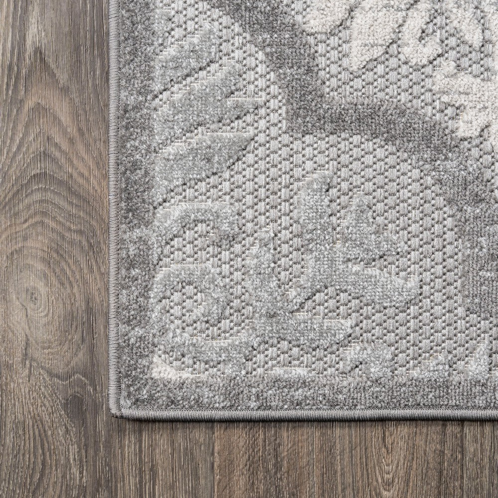 Hamilton Cassis Ornate Ogee Trellis Indoor/Outdoor Area Rug