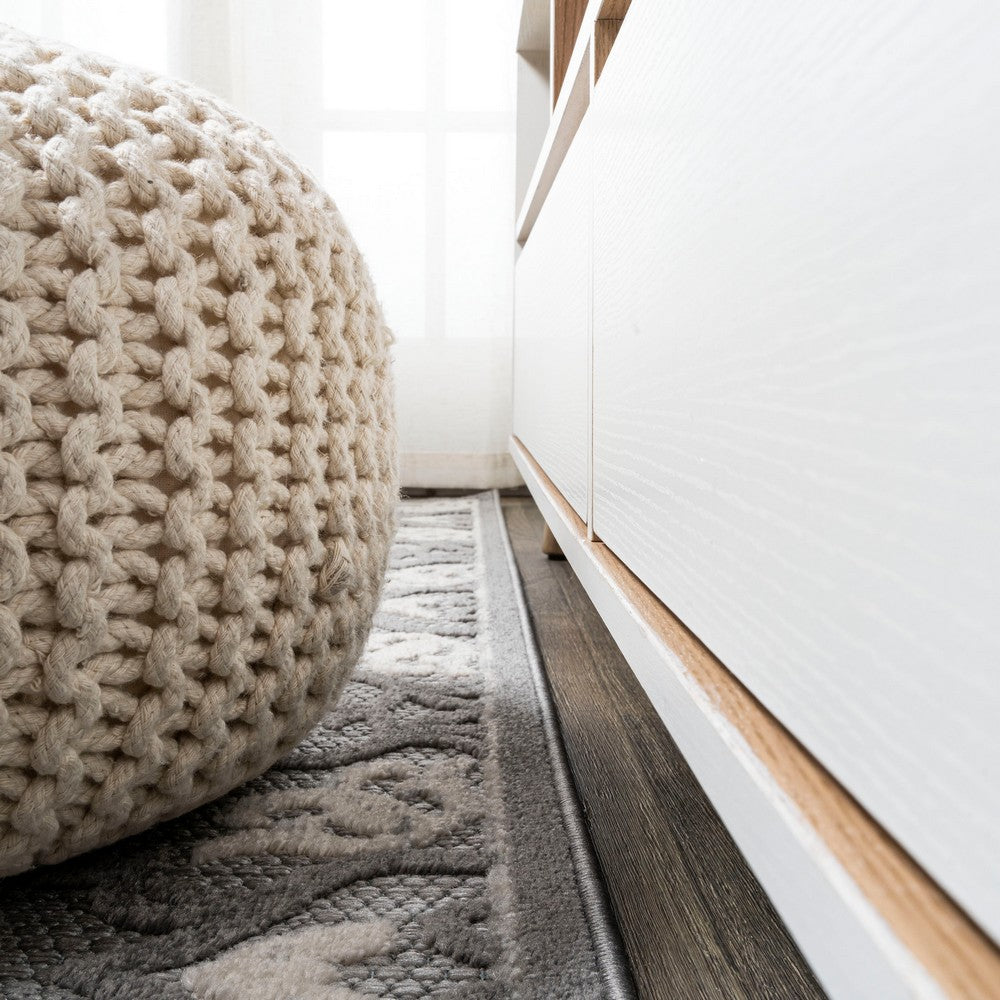 Lower Gallia Tile Trellis High-Low Indoor/Outdoor Area Rug