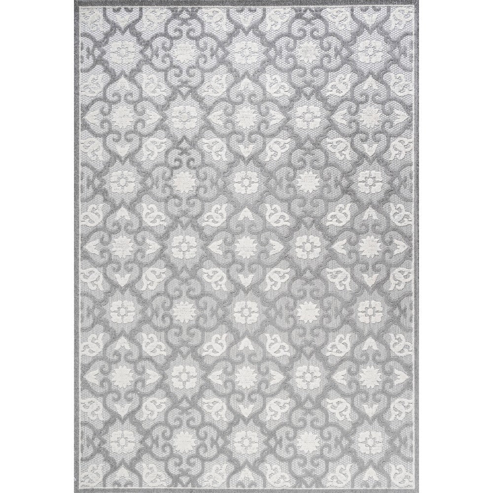 Lower Gallia Tile Trellis High-Low Indoor/Outdoor Area Rug