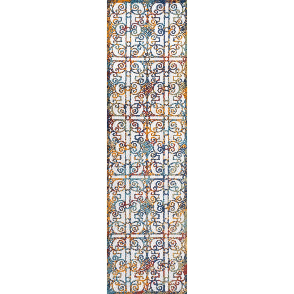 Detaraya Ornate Trellis Indoor/outdoor Area Rug
