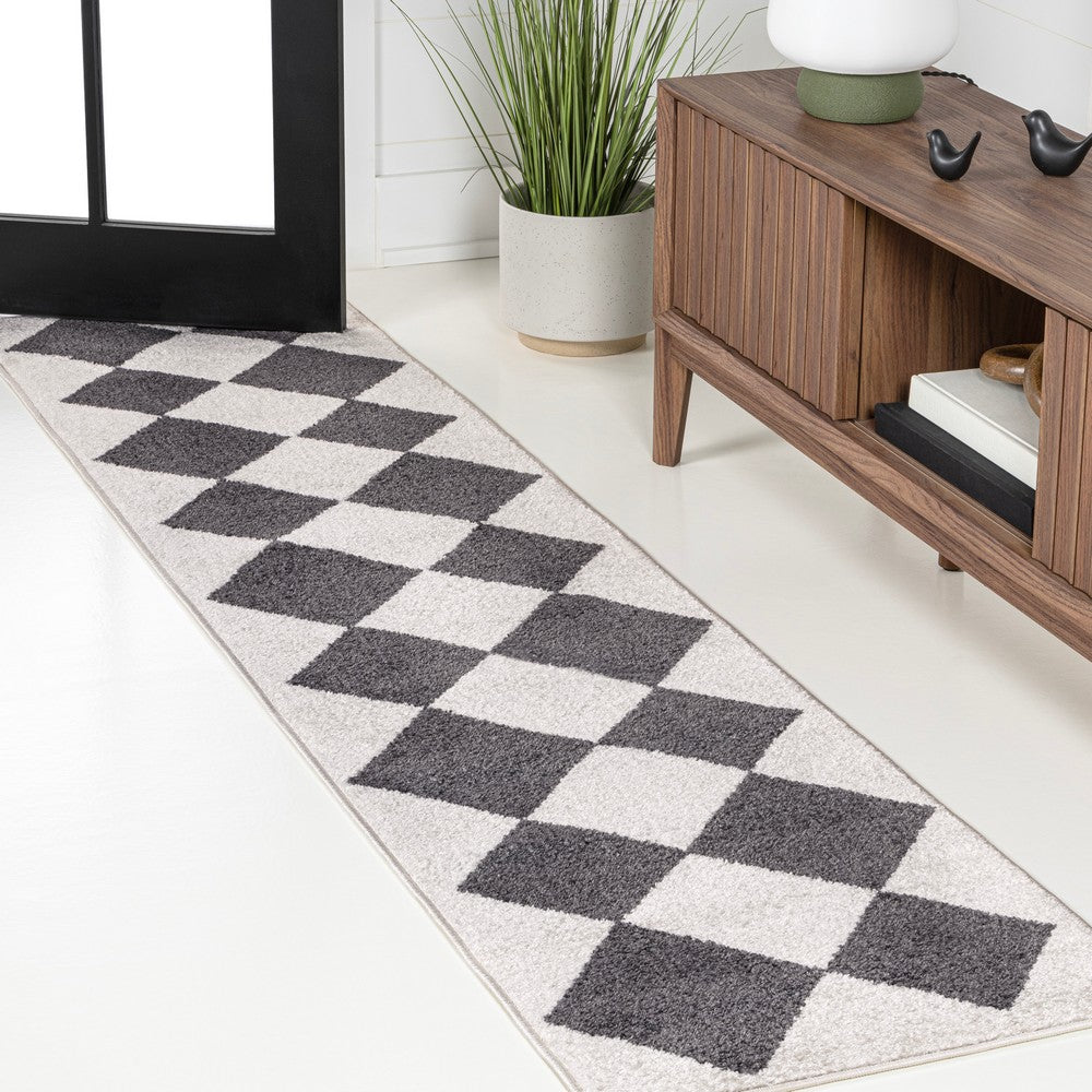 Daxaa Classic Geometric Diamond Pattern Area Rug