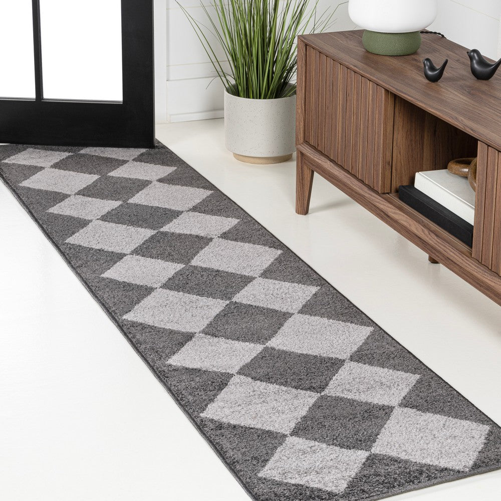 Daxaa Classic Geometric Diamond Pattern Area Rug
