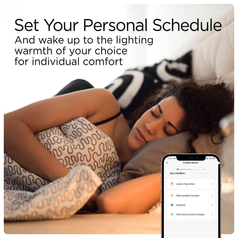 Superba Smart A19 Dimmable Light Bulb - Dimmable Color Changing LED; Compatible with Alexa and Google Home Assistant, No Hub Required (SET of 2) Set 2