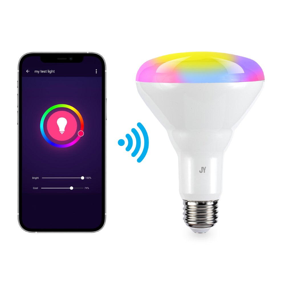 Supremat Smart BR30 Dimmable Light Bulb - Dimmable Color Changing LED; Compatible with Alexa and Google Home Assistant, No Hub Required (SET of 2) Set 2