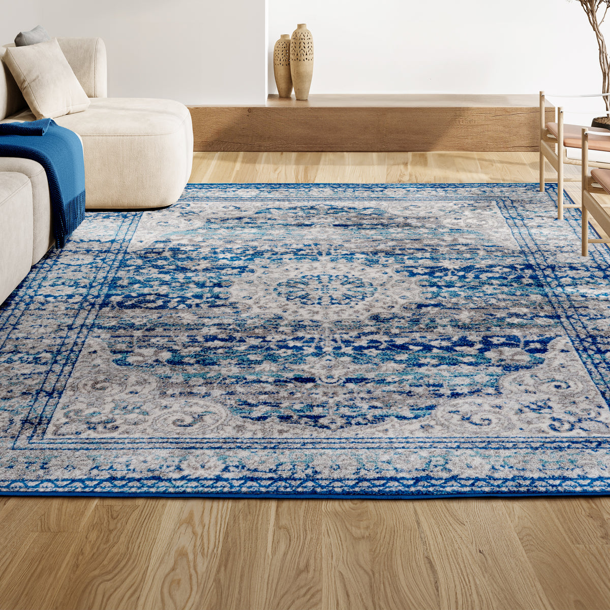 Crux Scala Ornate Bohemian Medallion Area Rug