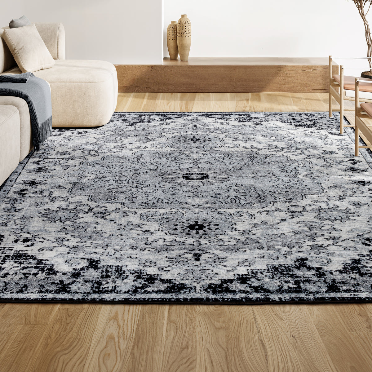 Walter Ornate Boho Medallion Area Rug