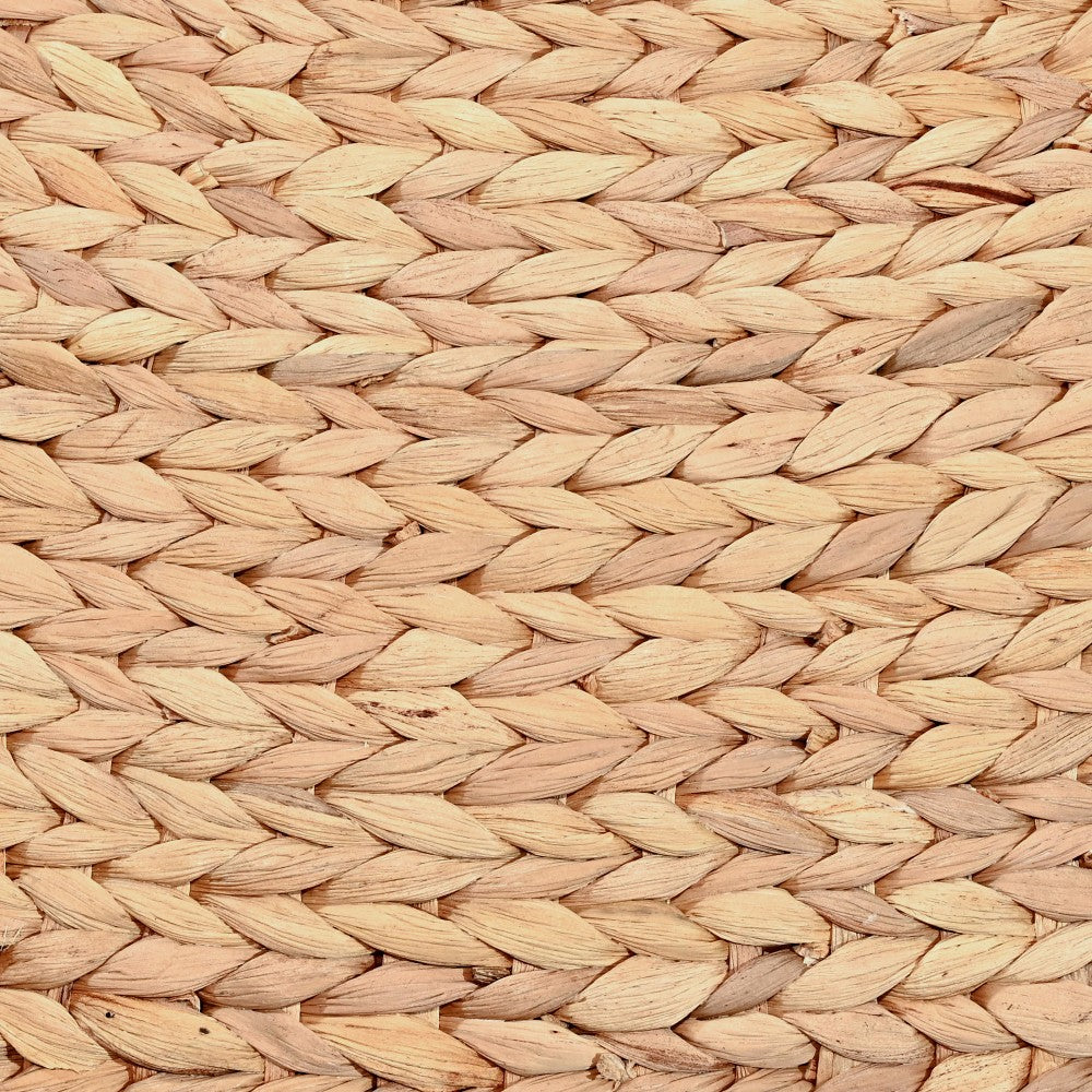 Dune Farmhouse Classic Handwoven Hyacinth Storage Boat Baskets with Handles