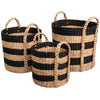 Black/Natural (Set of 3)