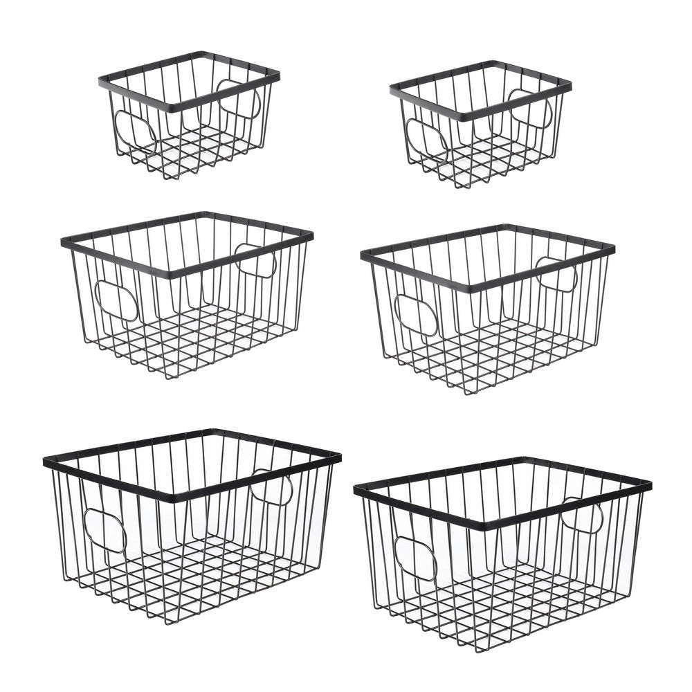 Camden Vintage Industrial Handmade Wire Metal Nesting Storage Baskets