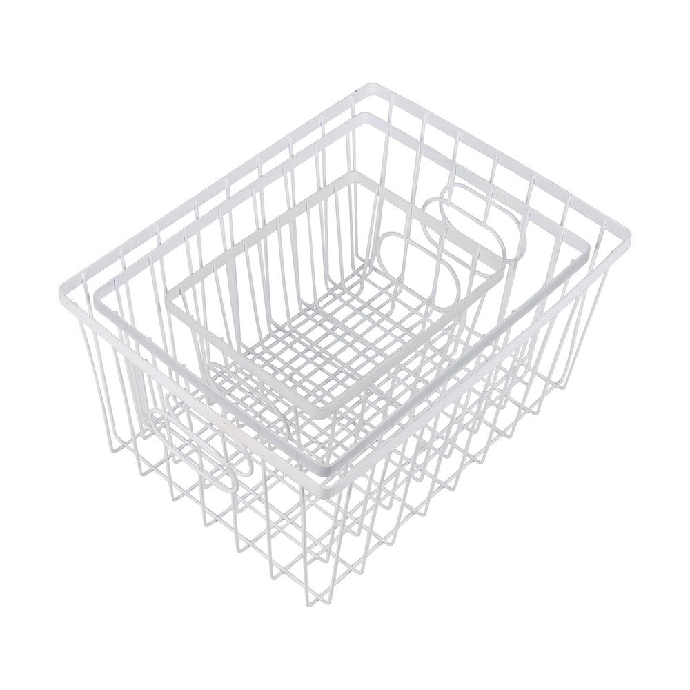 Camden Vintage Industrial Handmade Wire Metal Nesting Storage Baskets