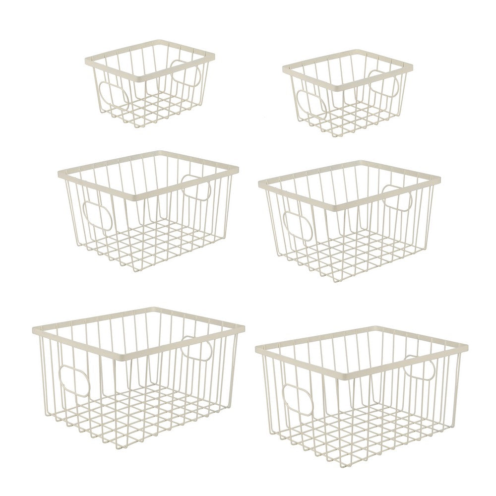 Camden Vintage Industrial Handmade Wire Metal Nesting Storage Baskets