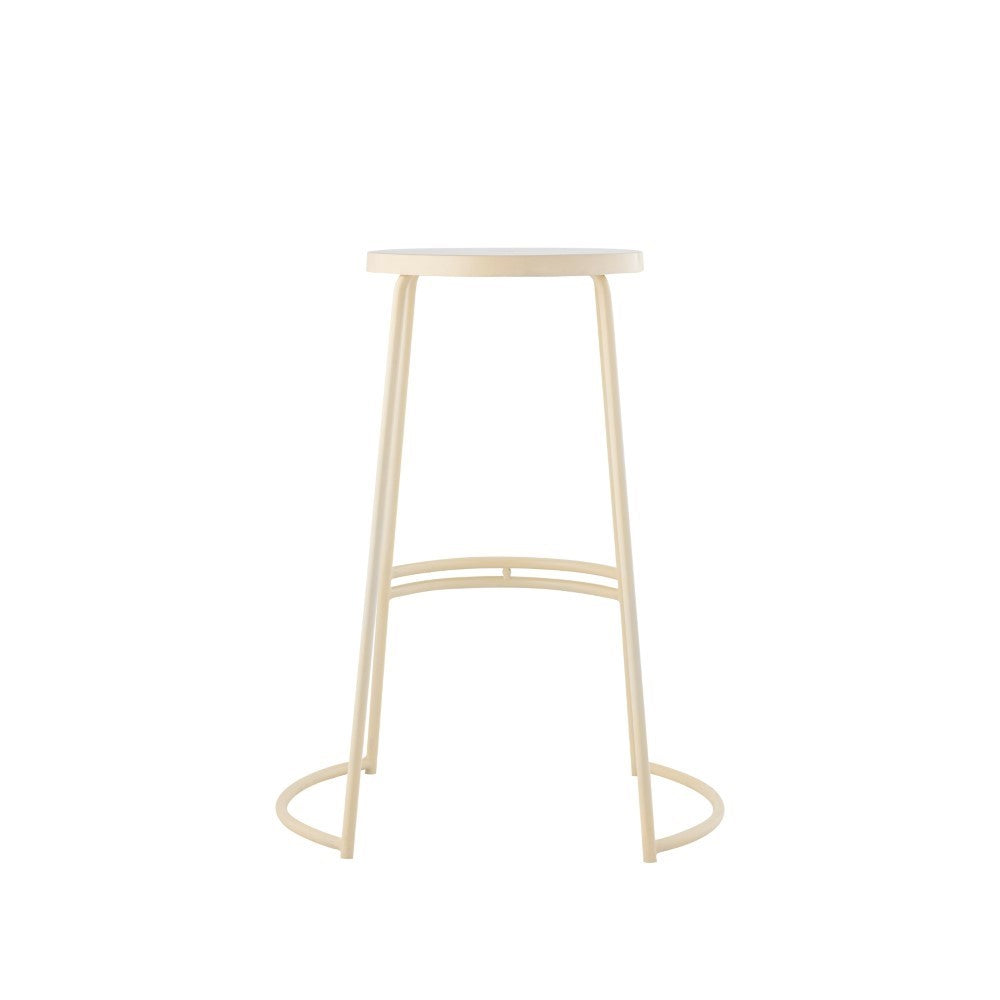 Bergmund 28.75" Modern Designer Iron Curved Backless Bar Stool