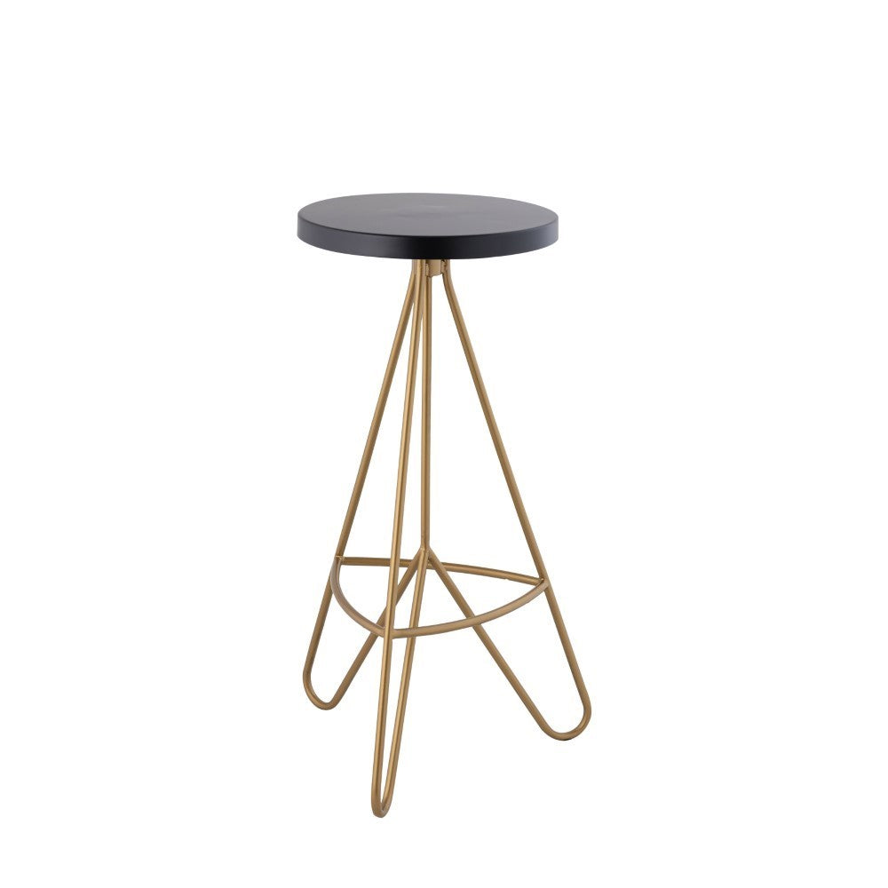 Chantel 30" Modern Industiral Iron Tripod Backless Bar Stool