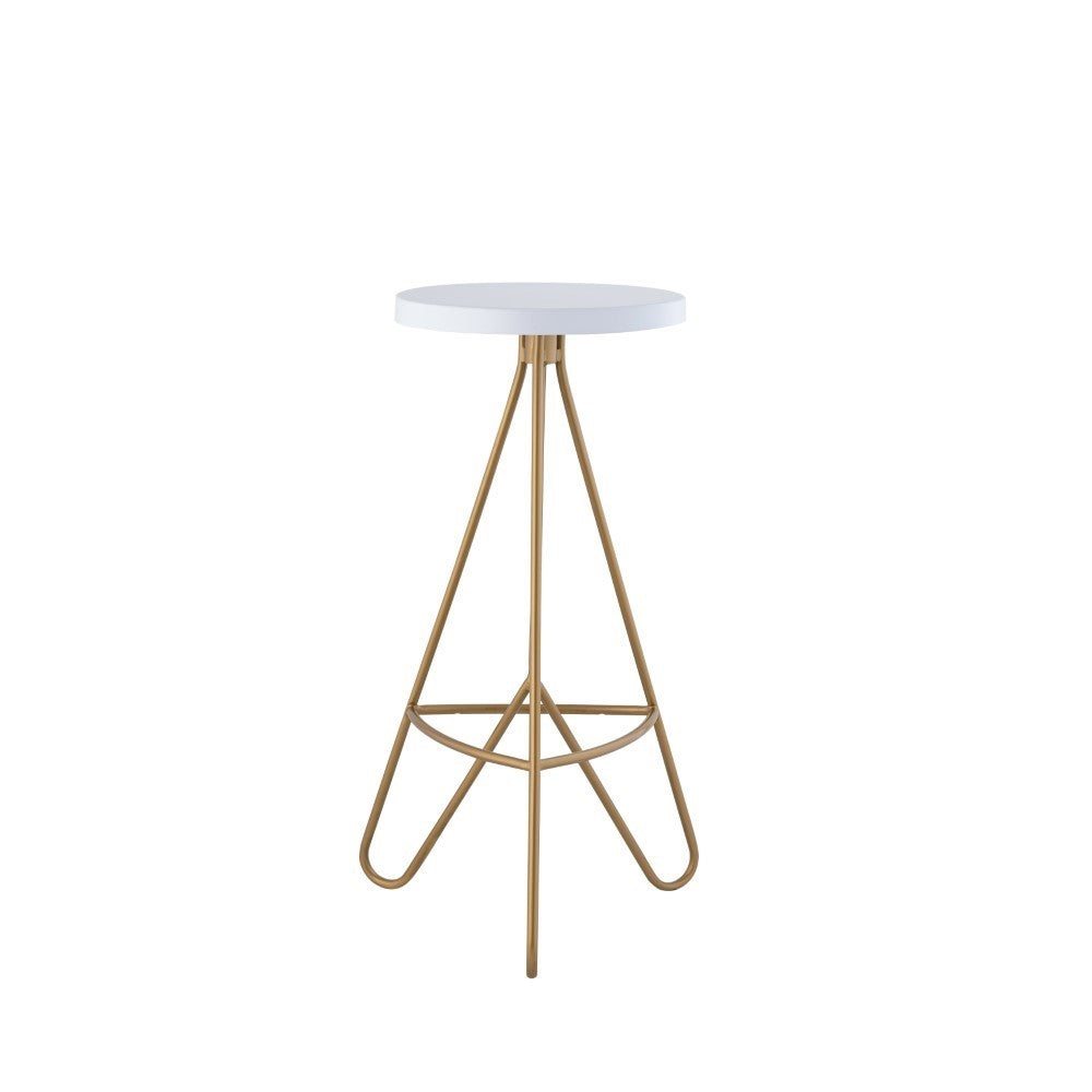 Chantel 30" Modern Industiral Iron Tripod Backless Bar Stool
