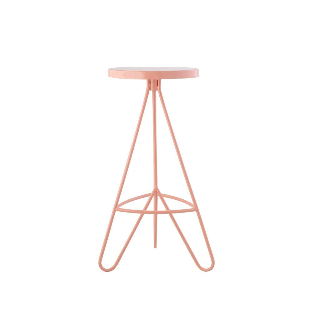 Chantel 30" Modern Industiral Iron Tripod Backless Bar Stool