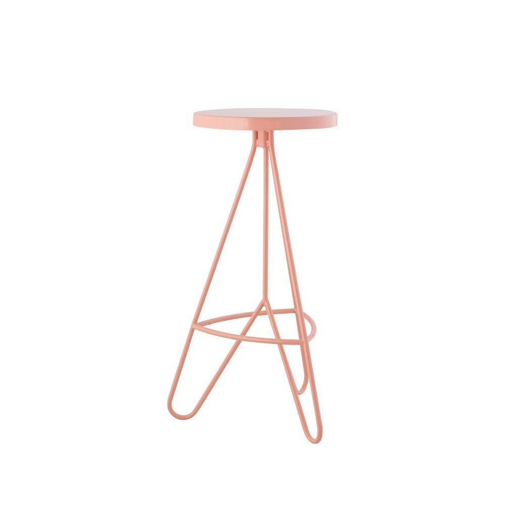 Chantel 30" Modern Industiral Iron Tripod Backless Bar Stool