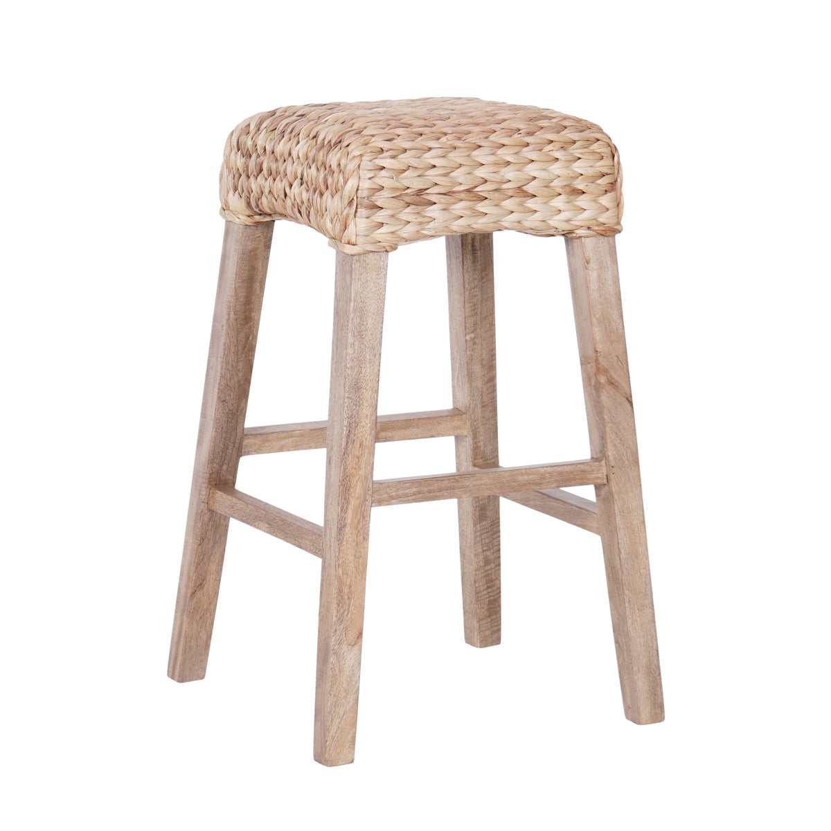 Cebu Bohemian Basics Rattan Backless Bar Stool