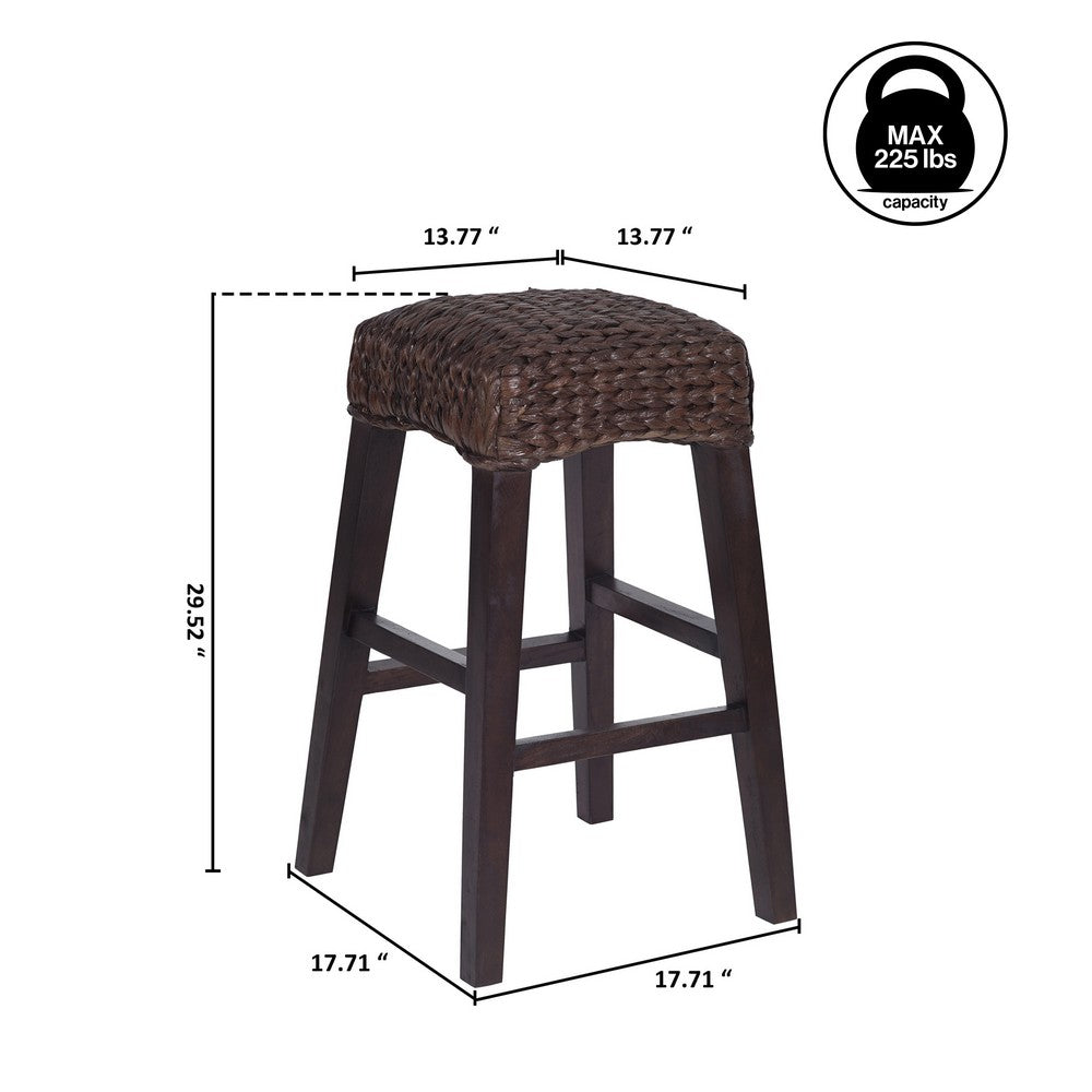 Cebu Bohemian Basics Rattan Backless Bar Stool