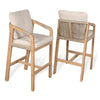 Beige/Light Teak (Set of 2)