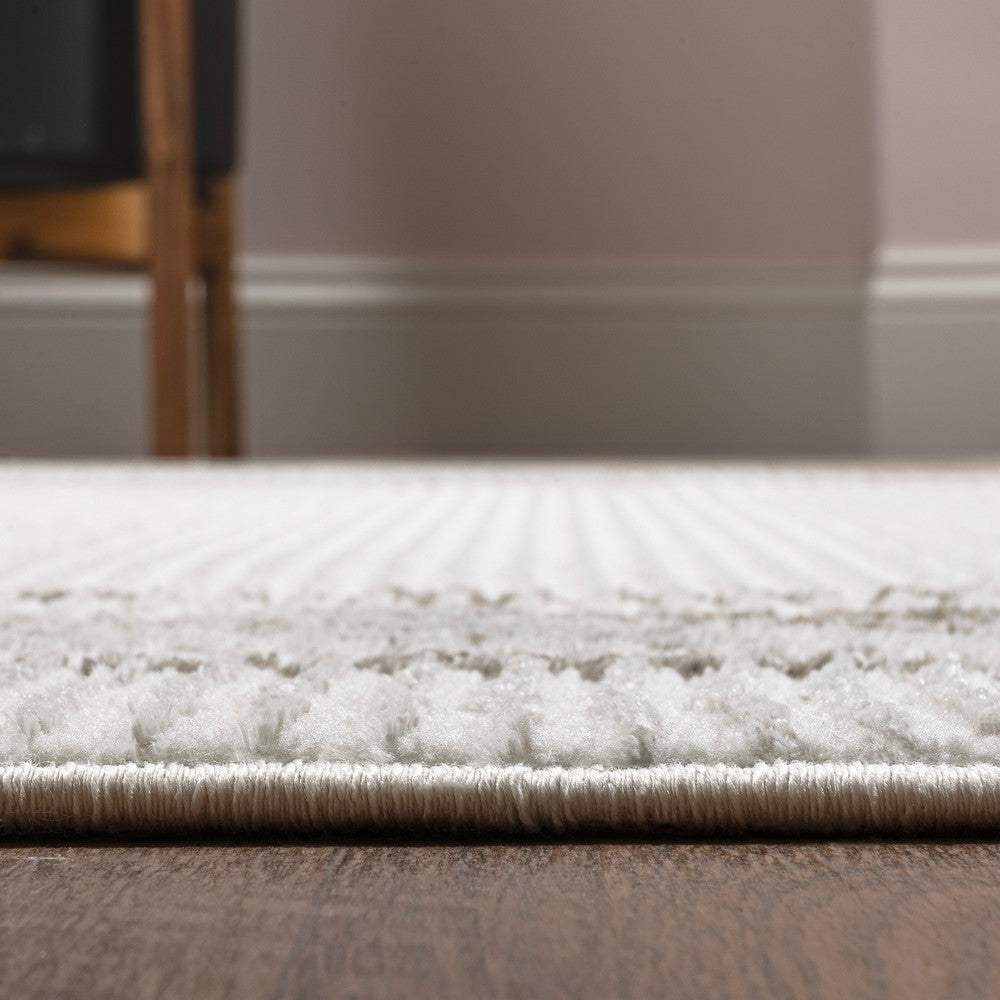 Verano Classic Border Marble Pattern High-low Area Rug