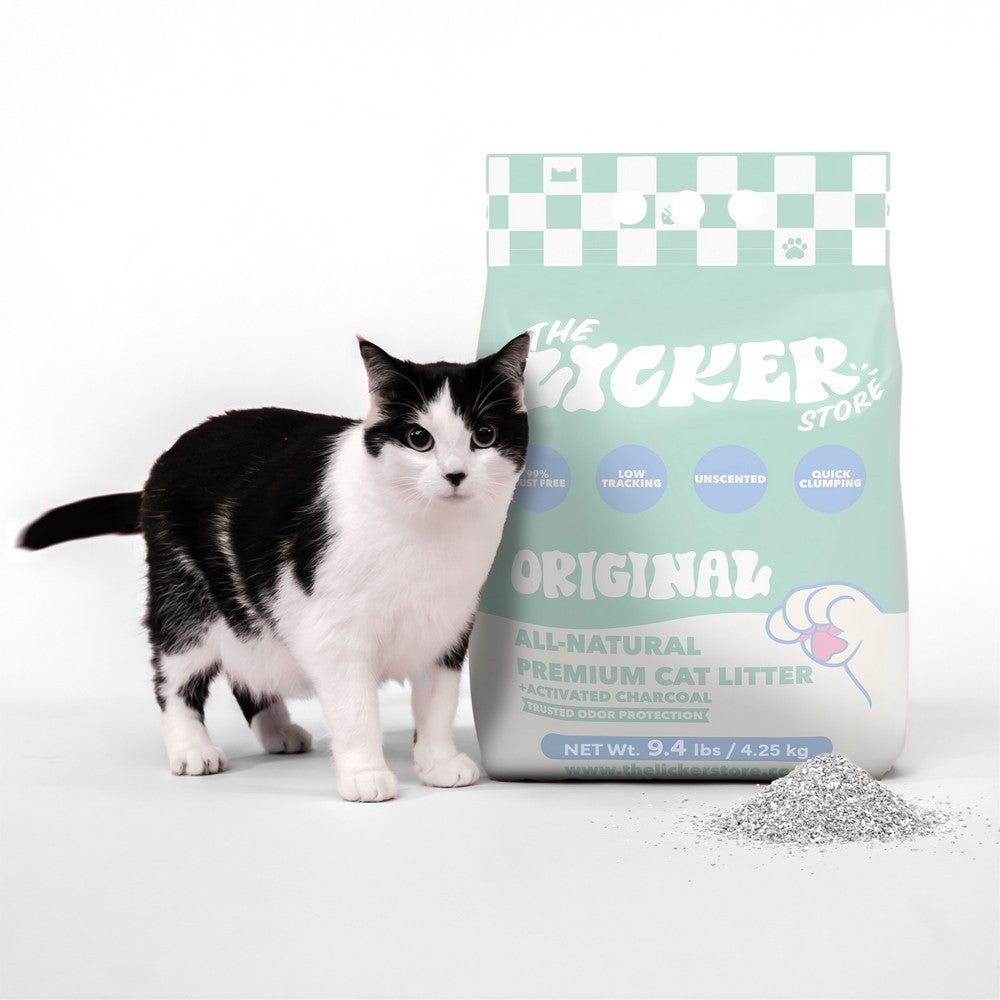 Unscented Premium Clumping Bentonite Clay Cat Litter w/Activated Charcoal