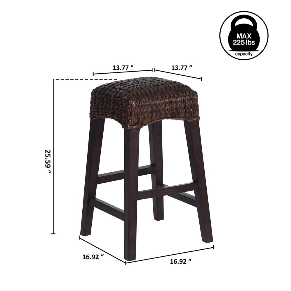 Cebu Bohemian Basics Rattan Backless Bar Stool