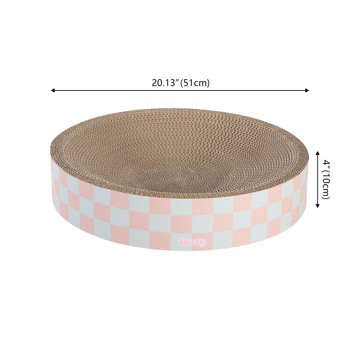Santu 20.13" Modern Cardboard Round Bowl Cat Scratcher with Catnip
