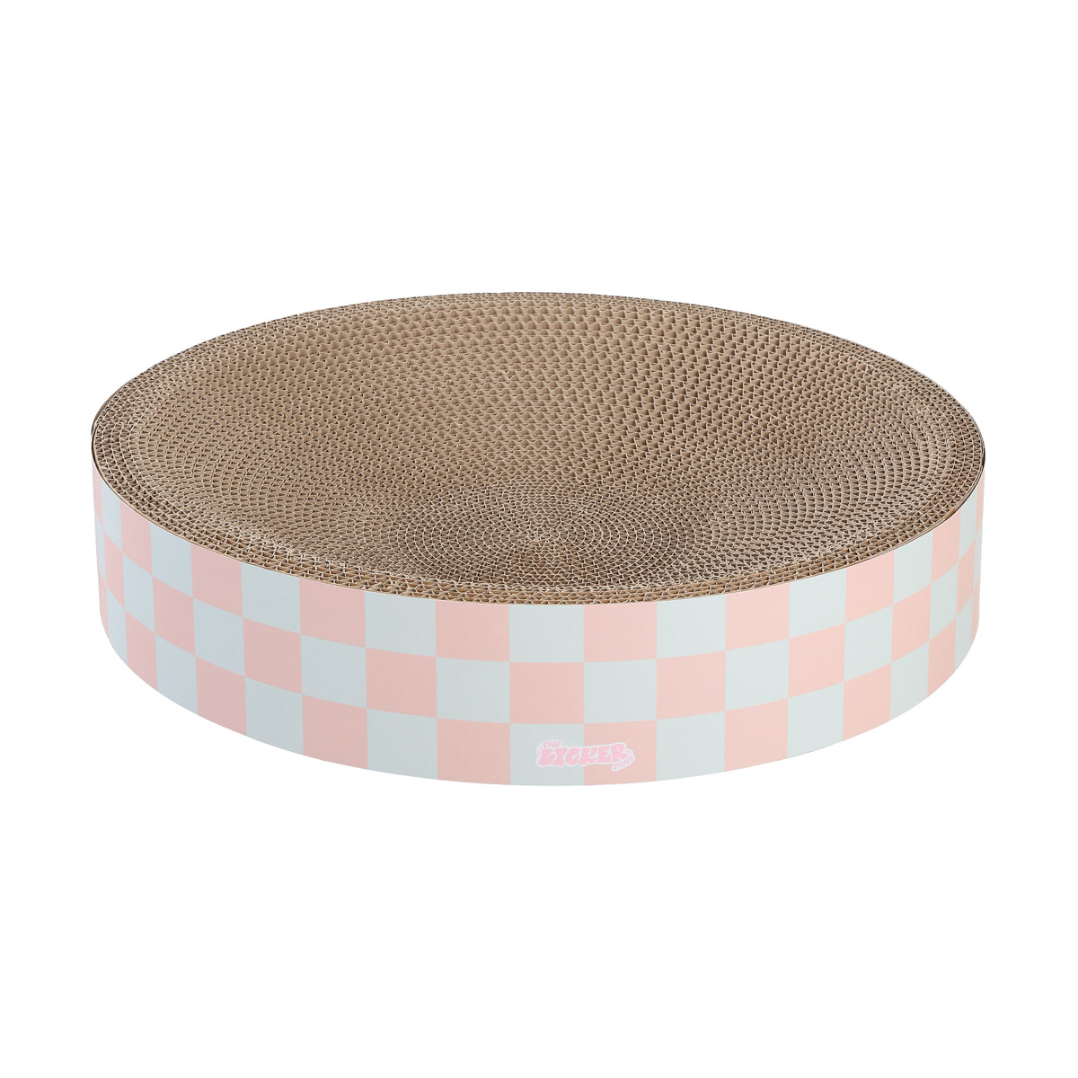 Santu 20.13" Modern Cardboard Round Bowl Cat Scratcher with Catnip