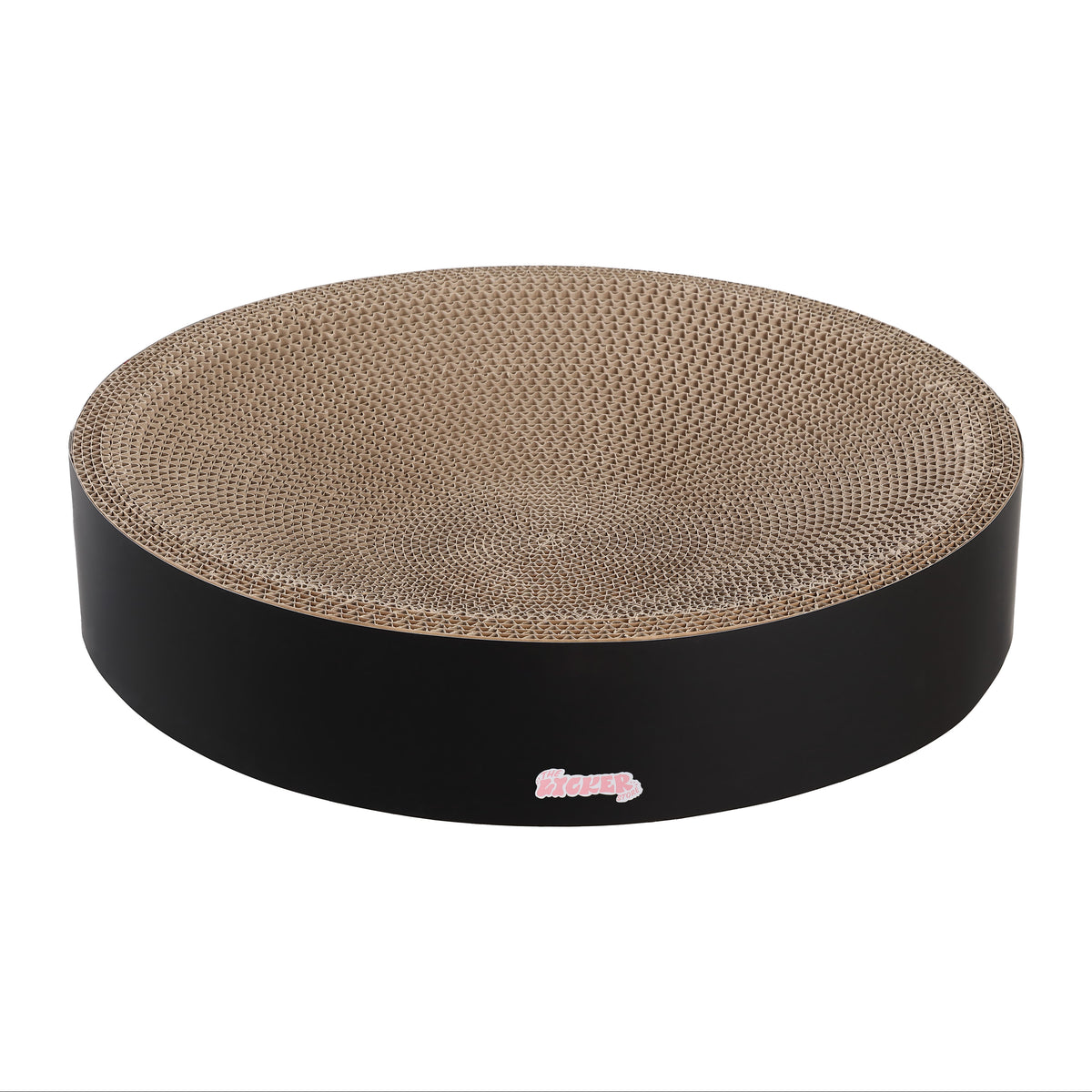 Santu 20.13" Modern Cardboard Round Bowl Cat Scratcher with Catnip
