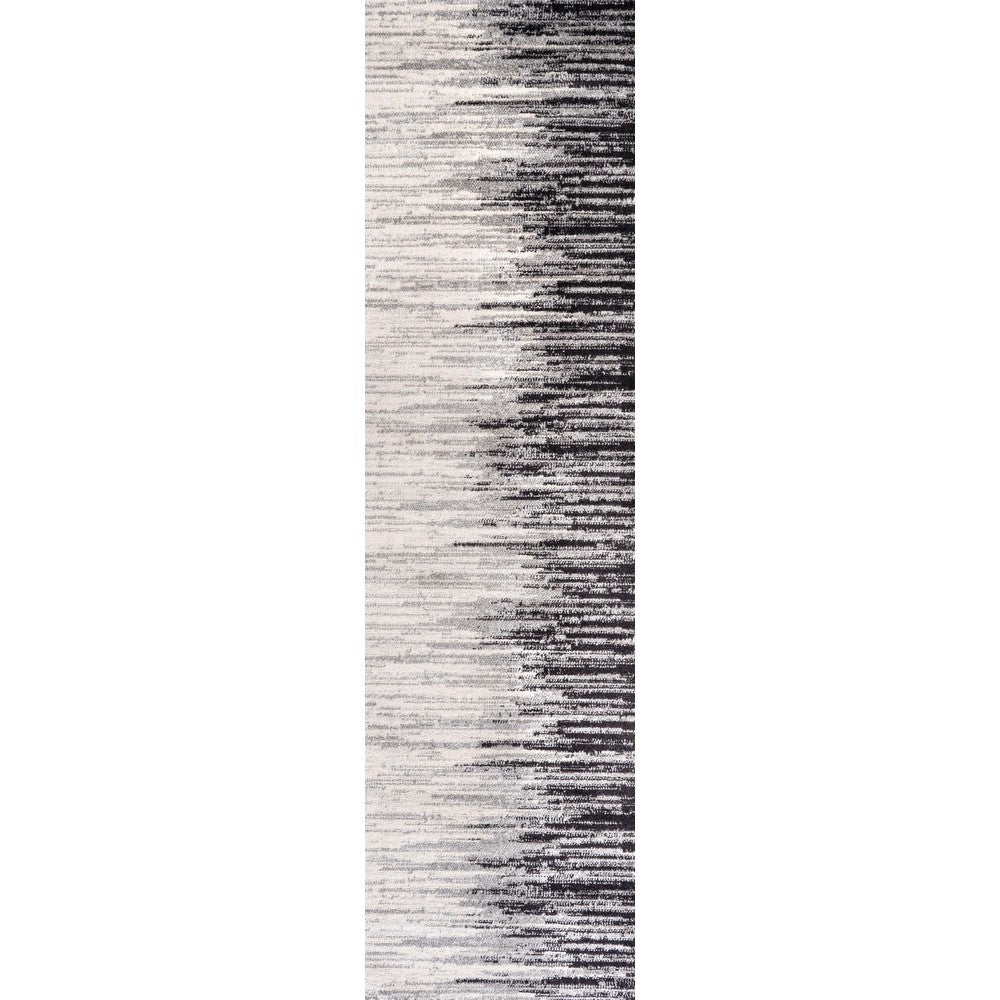 Serpens Linear Modern Half-Stripe Area Rug