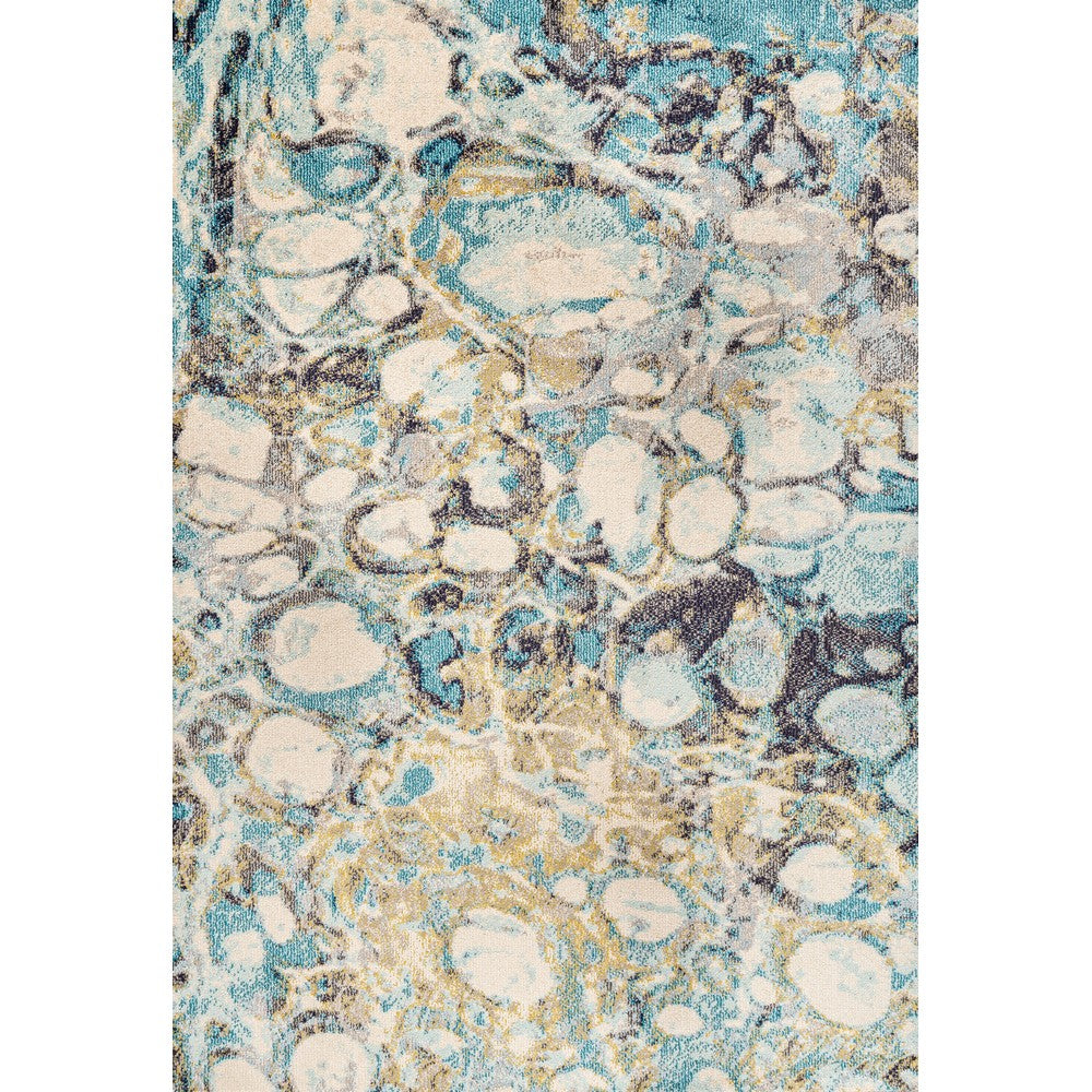 Cygnus Pebble Marbled Abstract Area Rug