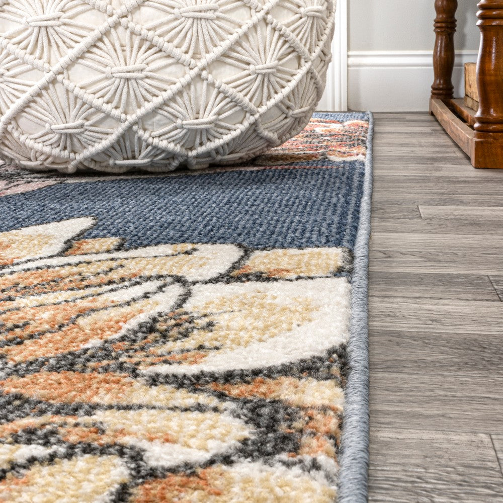 Ramiro modern Botanical Flower Area Rug