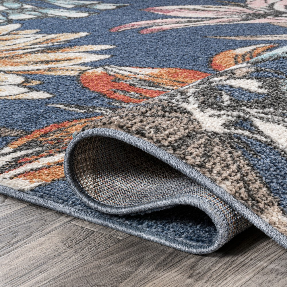 Ramiro modern Botanical Flower Area Rug