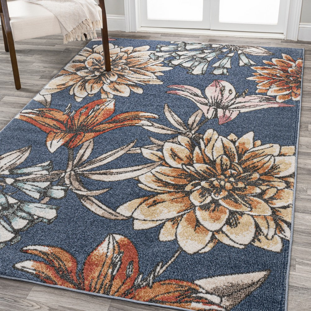 Ramiro modern Botanical Flower Area Rug