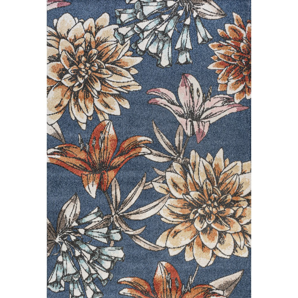 Ramiro modern Botanical Flower Area Rug