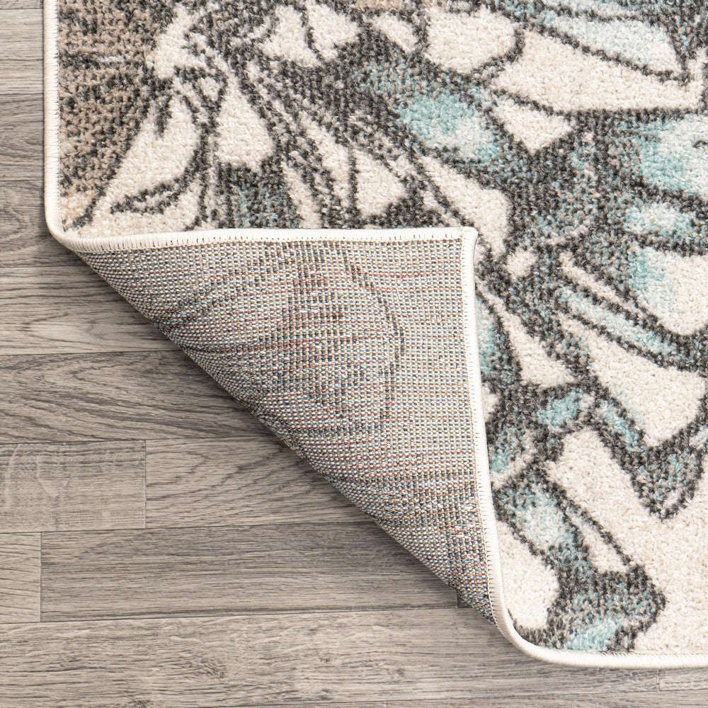 Ramiro modern Botanical Flower Area Rug