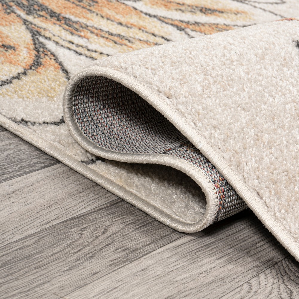 Ramiro modern Botanical Flower Area Rug