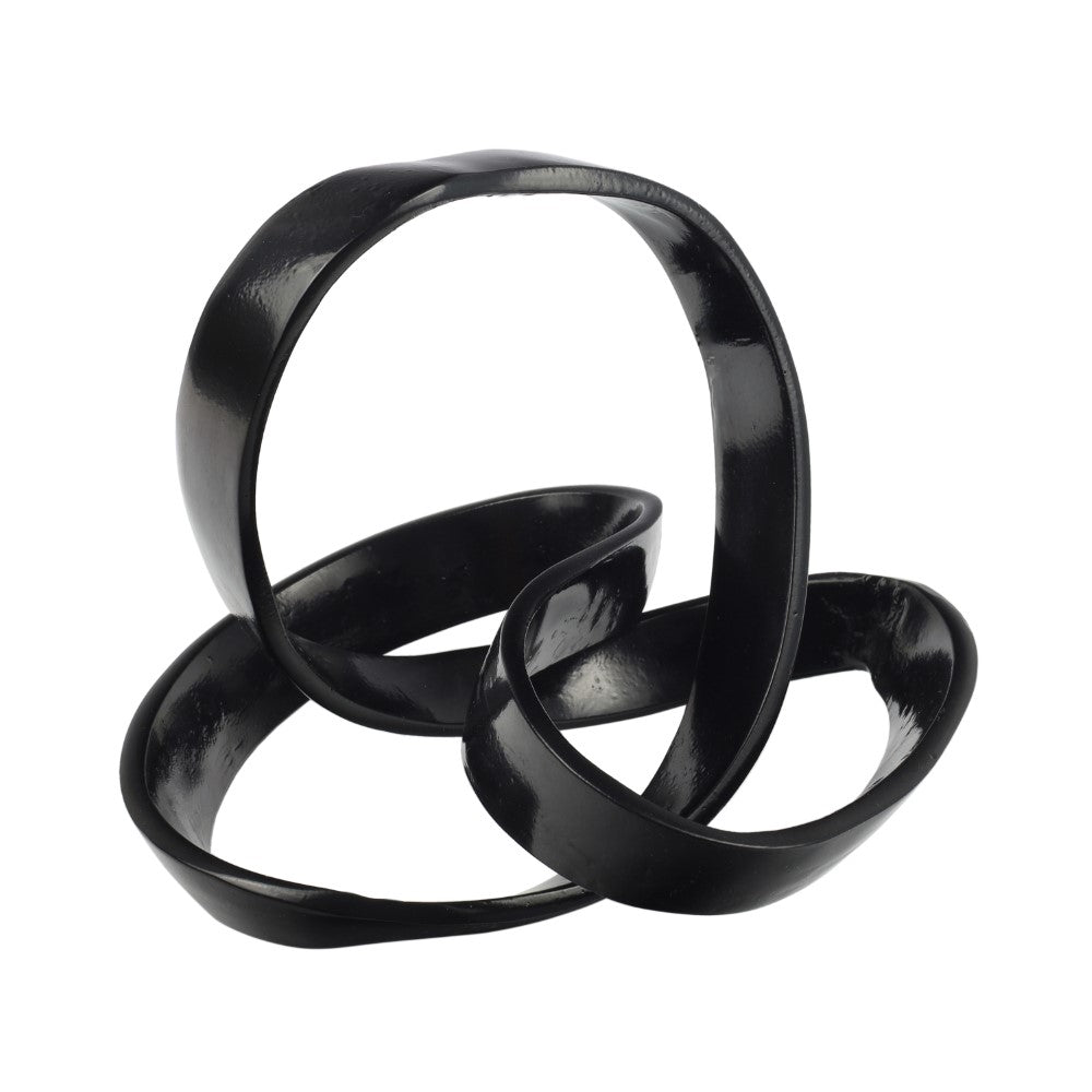 Selen 7" Aluminum Abstract Knot Decorative Sculpture