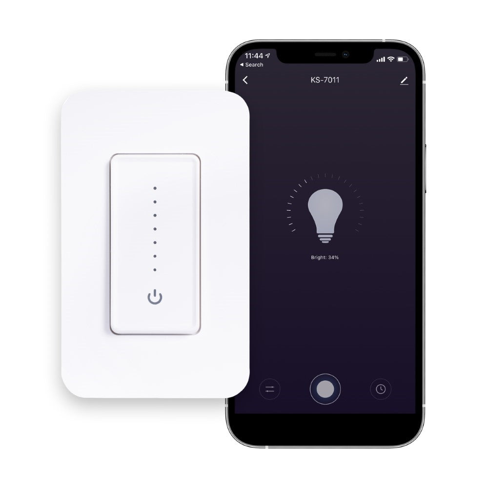 Sanni Smart Dimmer Smart Ligting Touch/Slide Dimmer Switch - WiFi Remote App Control; Compatible with Alexa and Google Home Assistant