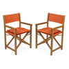 Orange/Teak Brown (Set of 2)