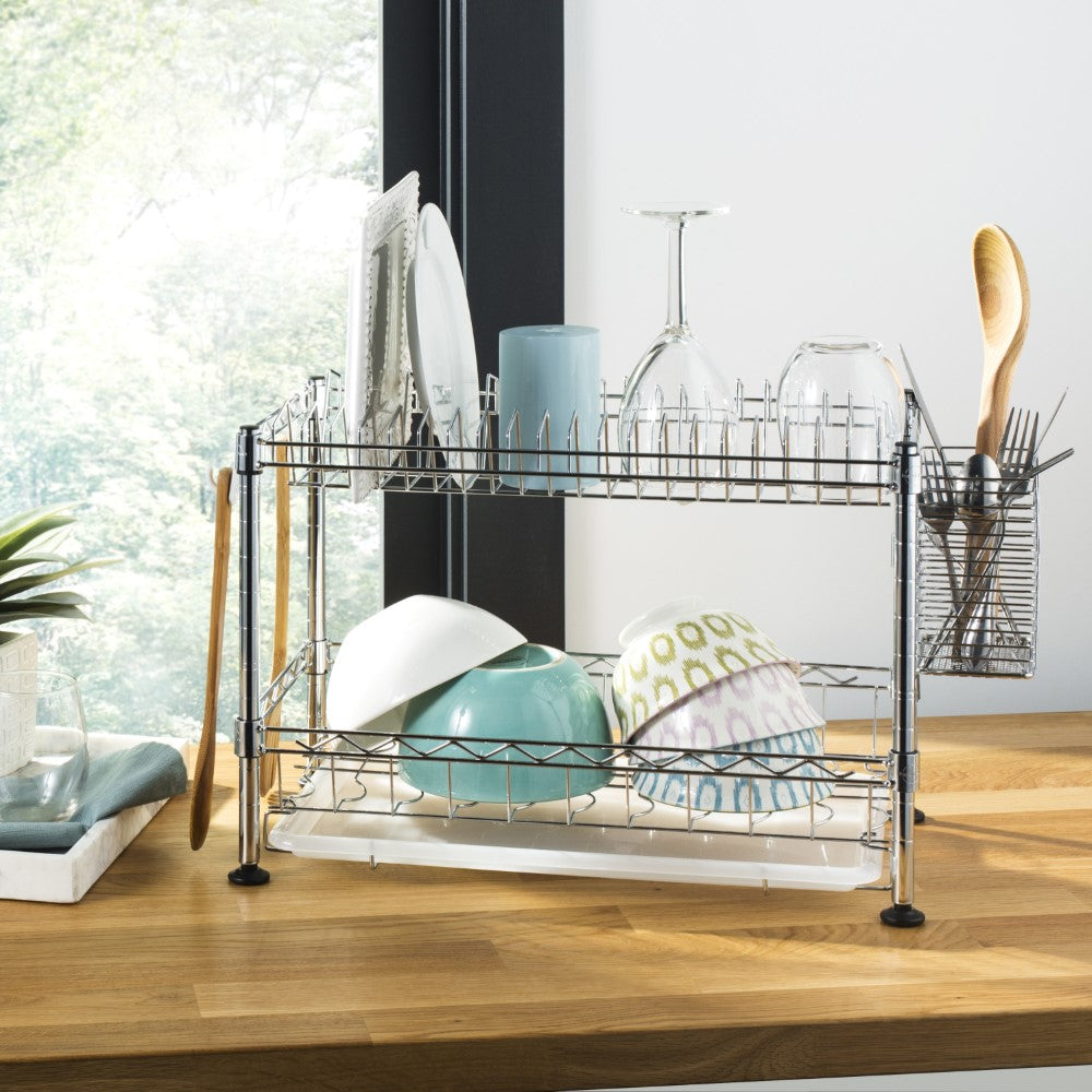 Coral 21.7" Adjustable Dish Rack