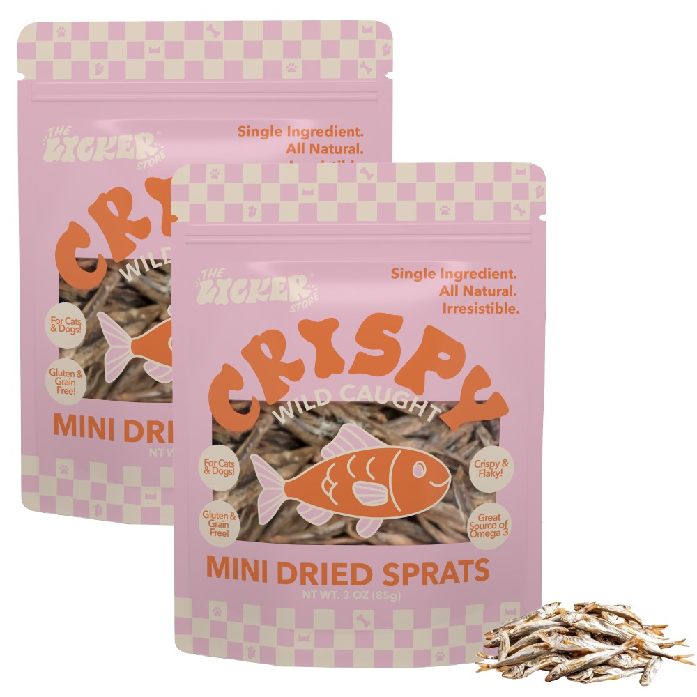 Crunch Gluten and Grain-Free Omega-3 Single Ingredient Crunchy Dried Baltic Sprats for Dogs and Cats